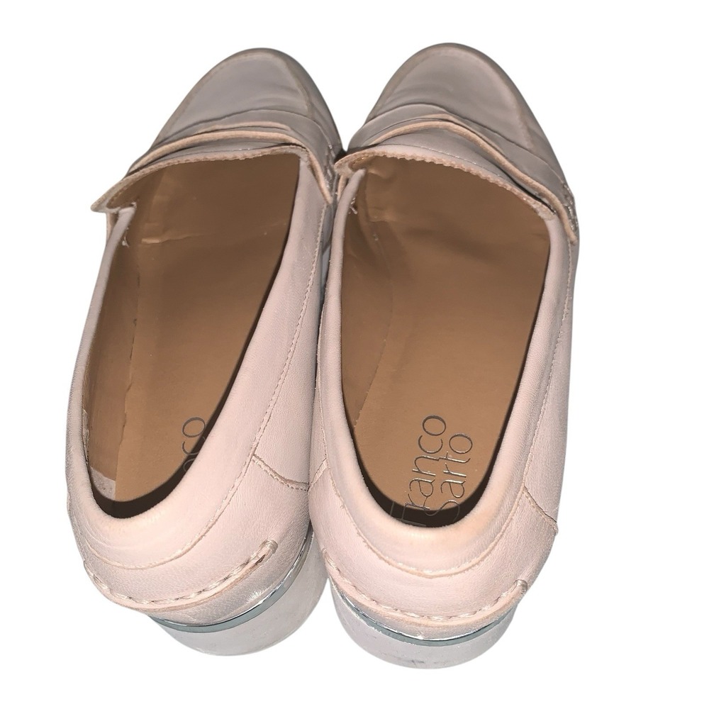 Franco Sarto Penny Loafers Beige Calf Leather Womens 10 - Picture 3 of 6